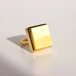 Baltic Butterscotch and White Amber Gold Ring- 14k Gold Plated Sterling Silver
